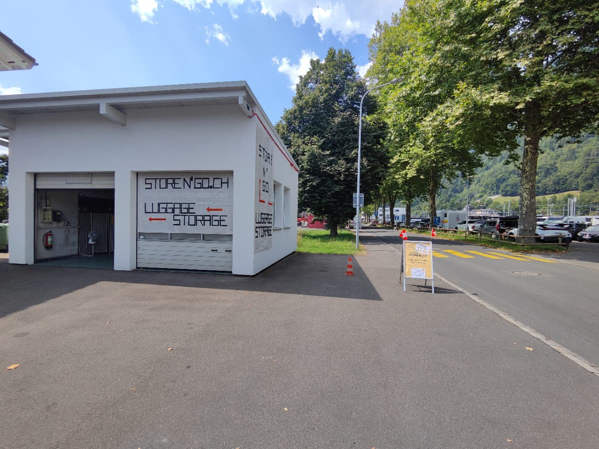 Store N Go luggage storage building Interlaken - professional baggage storage service near Interlaken Ost train station